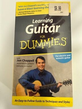 Learning Guitar For Dummies VHS w/ Jon Chappell Instructional Video NEW